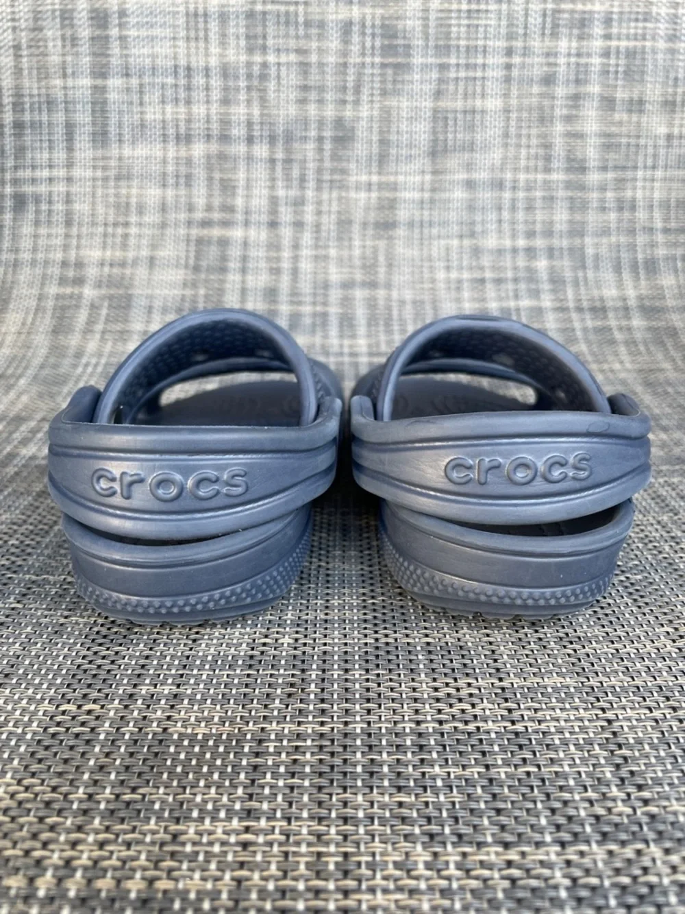 CROCS Easy-On Clogs sling back Sandals Navy Blue Summer Shoes infant size 5